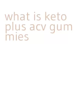 what is keto plus acv gummies